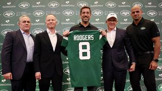 The Steelers Have The Jets' Crazy Affinity For Aaron Rodgers To Thank For Landing Future Franchise Left Tackle In The 2023 NFL Draft (Steelers News). Photo by Elsa Garrison / Getty Images